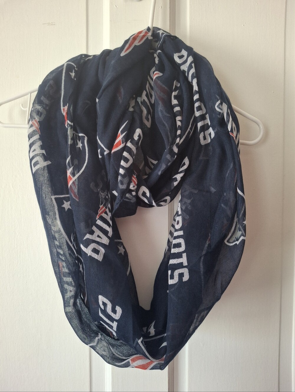 New England Patriots Sheer Infinity Scarf